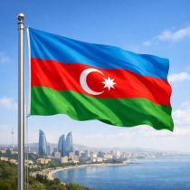 Aserbaidschan Flagge - Bedeutung, Farben, Symbolik & Herkunft