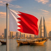 Bahrain Flagge - Bedeutung, Farben, Symbolik & Herkunft