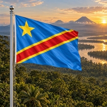 Demokratische Republik Kongo Flagge - Bedeutung, Farben, Symbolik & Herkunft