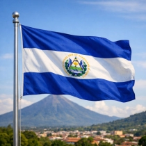 El Salvador Flagge - Bedeutung, Farben, Symbolik & Herkunft