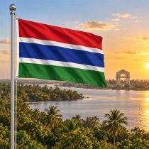 Gambia Flagge - Bedeutung, Farben, Symbolik & Herkunft