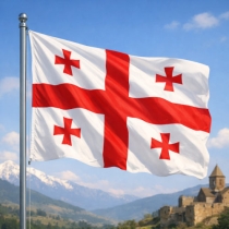 Georgien Flagge - Bedeutung, Farben, Symbolik & Herkunft
