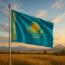 Kasachstan Flagge - Bedeutung, Farben, Symbolik & Herkunft