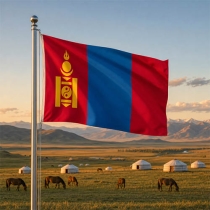Mongolei Flagge - Bedeutung, Farben, Symbolik & Herkunft