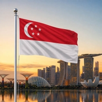 Singapur Flagge - Bedeutung, Farben, Symbolik & Herkunft