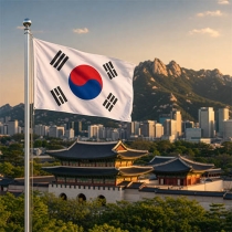 Südkorea Flagge - Bedeutung, Farben, Symbolik & Herkunft