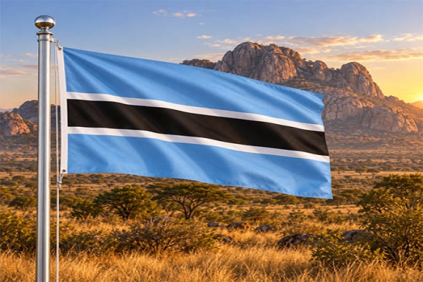 Botswana Flagge - Bedeutung, Farben, Symbolik & Herkunft