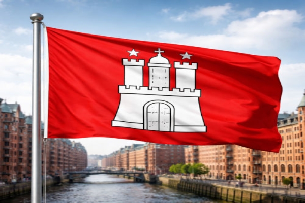 Hamburg Flagge - Bedeutung, Farben, Symbolik & Herkunft