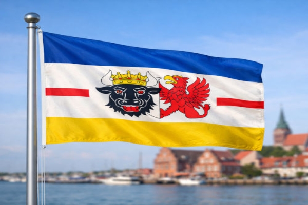 Mecklenburg-Vorpommern Flagge - Bedeutung, Farben, Symbolik & Herkunft